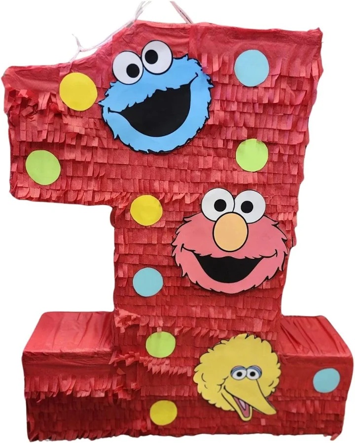 Sesame Street Custom Number 3D Pinata 24" inch Decoration Party Birthday Decor Gift