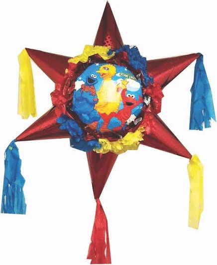 Sesame Street Friends Star 3D Pinata 24" inch Decoration Party Birthday Decor Gift