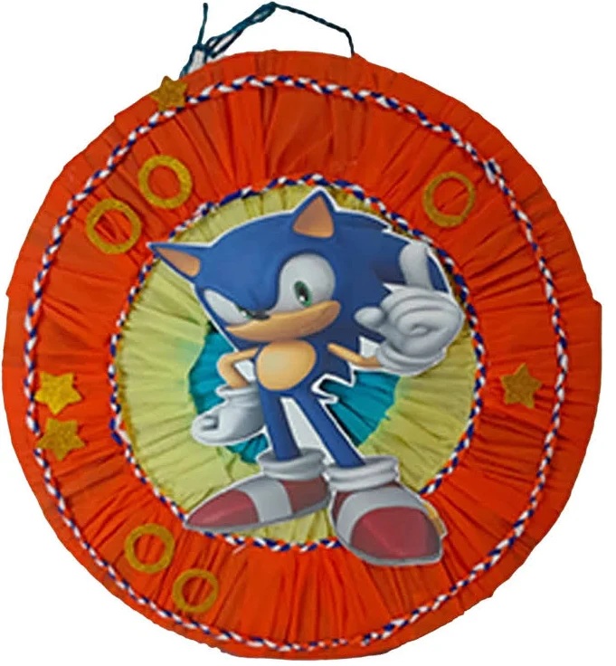 Sonic the Hedgehog Sonic Modern Round 3D Pinata 24" inch Decoration Party Birthday