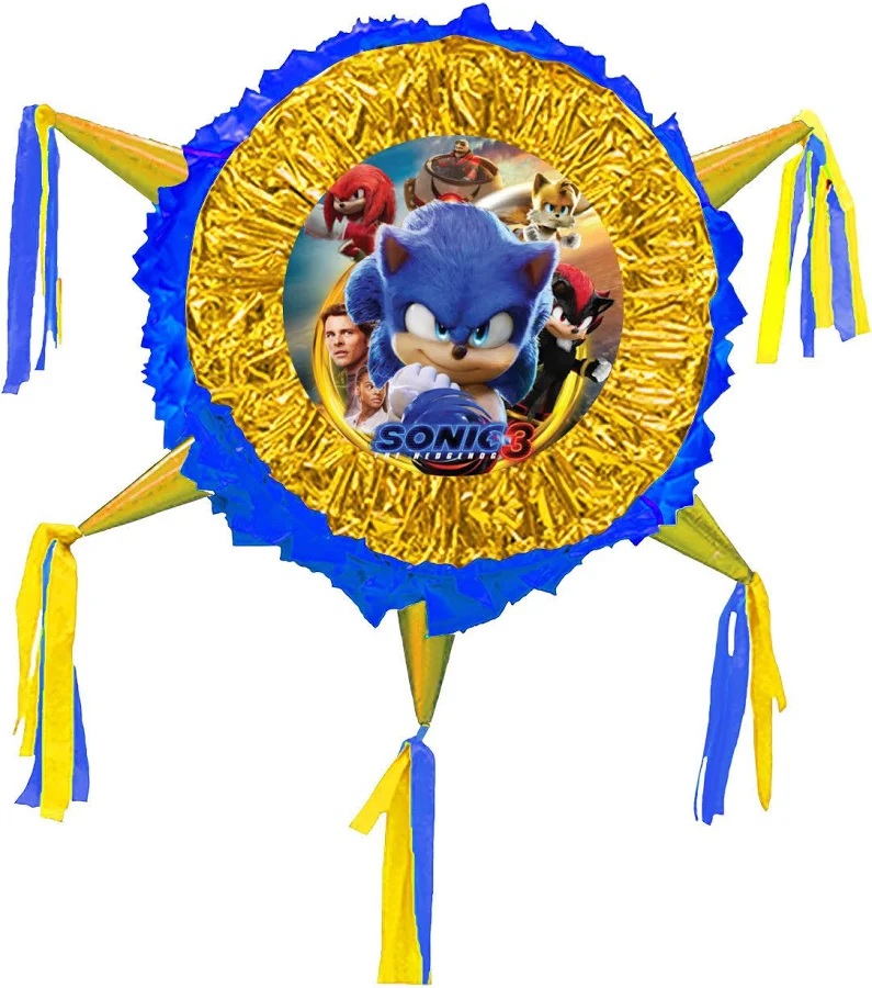 Sonic the Hedgehog Sonic Movie 3 Poster 3D Pinata 24" inch Decoration Party Birthday