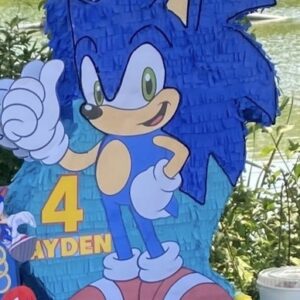 Modern Sonic the Hedgehog Personalized 3D Pinata 24" inch Decoration Party Birthday