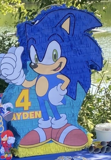 Modern Sonic the Hedgehog Personalized 3D Pinata 24" inch Decoration Party Birthday