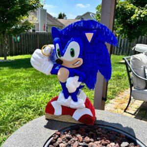 Sonic the Hedgehog with Ring 3D Pinata 24" inch Decoration Party Birthday Decor Gift