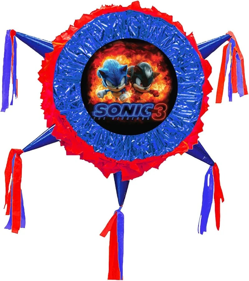 Sonic the Hedgehog Movie Sonic and Shadow 3D Pinata 24" inch Decoration Party Birthday