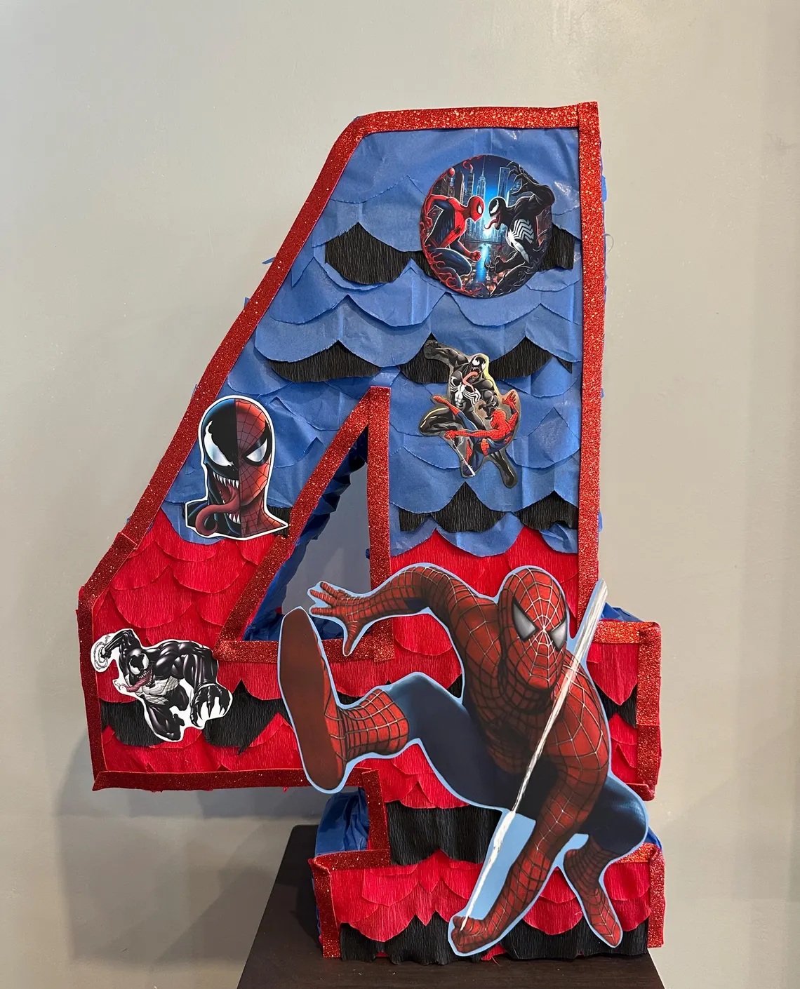 Spiderman Custom Number 3D Pinata 24" inch Decoration Party Birthday Decor Gift