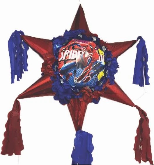 Spiderman 6 Point Star 3D Pinata 24" inch Decoration Party Birthday Decor Gift