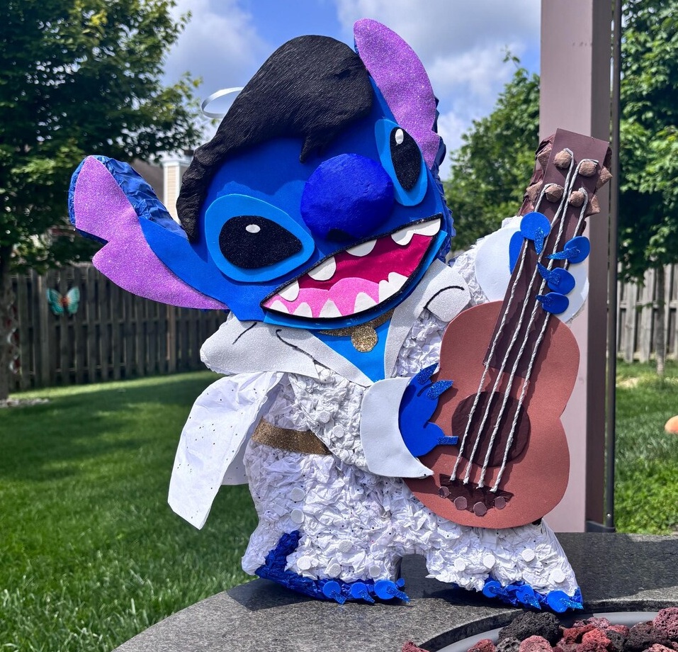 Stitch Elvis Costume 3D Pinata 24" inch Decoration Party Birthday Decor Gift