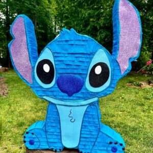 Stitch Blue Alien Sitting 3D Pinata 24" inch Decoration Party Birthday Decor Gift