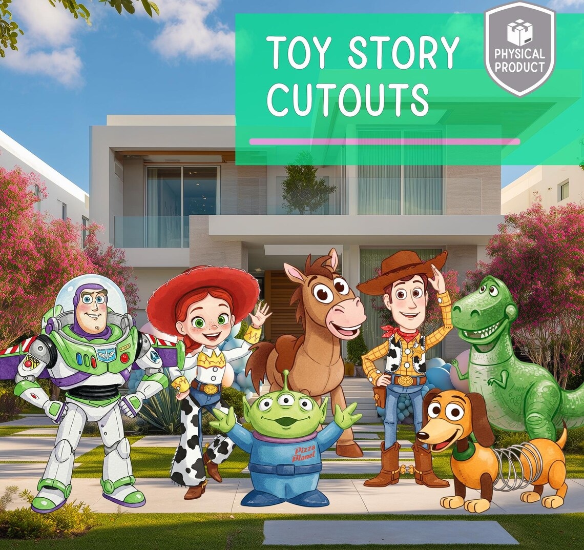 Toy Story 4 Foot Coroplast Cutout Yard Sign Life Size Prop Decoration Party Birthday
