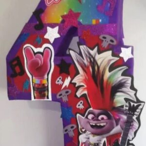 Trolls Barb Custom Number 3D Pinata 24" inch Decoration Party Birthday Decor Gift