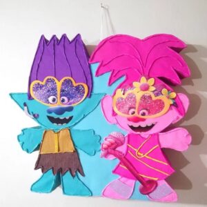 Trolls Poppy and Branch Glasses 3D Pinata 24" inch Decoration Party Birthday Decor Gift