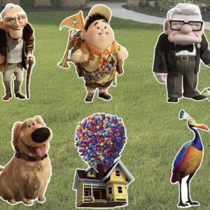 Up Movie Characters Coroplast Cutout Yard Sign Life Size Prop Decoration Party Birthday