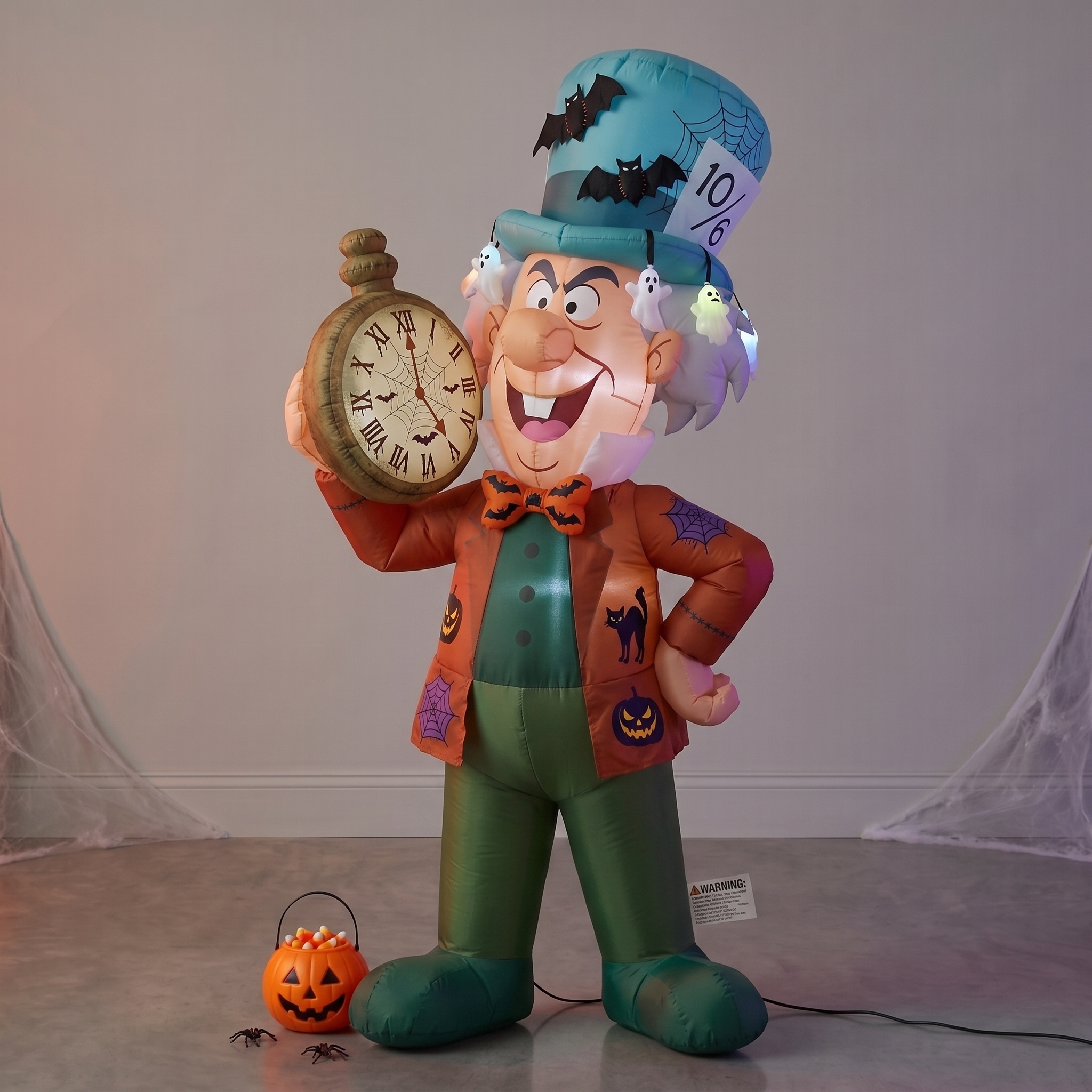 Alice in Wonderland Mad Hatter Inflatable Yard 6' Foot Decoration Party Prop Sign Halloween