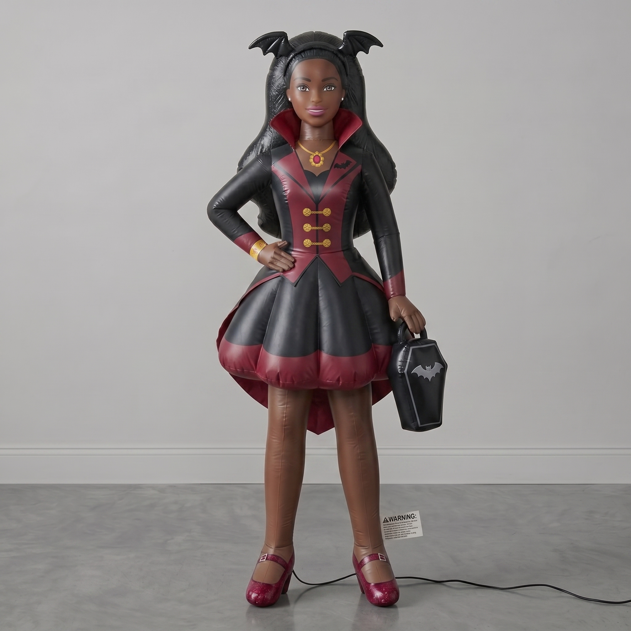 Black Barbie Inflatable Yard 6' Foot Decoration Party Prop Sign Halloween