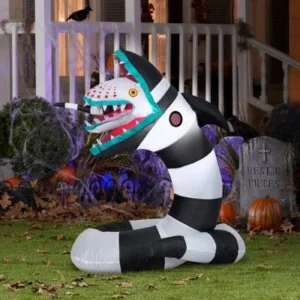 Beetlejuice Sandworm Snake Monster Inflatable Yard 3.5' Foot Decoration Party Prop Sign Halloween