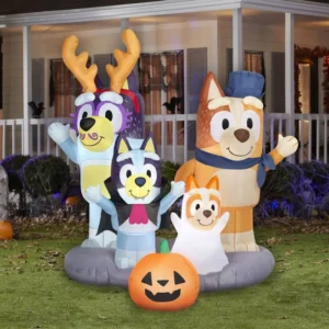 Bluey Family Halloween Costume Inflatable Yard 5.5' Foot Decoration Party Prop Sign Halloween