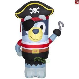 Bluey Pirate Costume Inflatable Yard 3.5' Foot Decoration Party Prop Sign Halloween