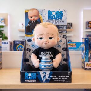 14" Boss Baby Boy Birthday Themed Plush Plushy Toy in Collector's Display Box Gift Present Keepsake