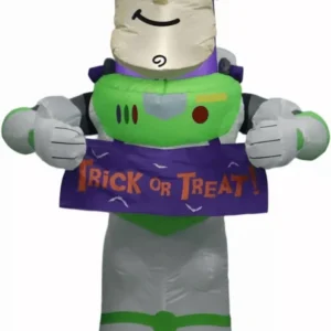 Toy Story Buzz Lightyear with sign Inflatable Yard 3.5' Foot Decoration Party Prop Sign Halloween
