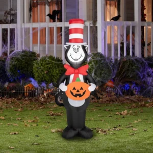 Cat in the Hat Inflatable Yard 4' Foot Decoration Party Prop Sign Halloween
