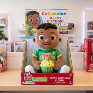 14" Cocomelon Cody Birthday Themed Plush Plushy Toy in Collector's Display Box Gift Present Keepsake