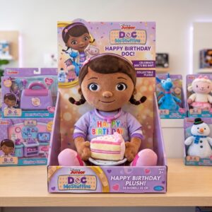 14" Doc McStuffins Birthday Themed Plush Plushy Toy in Collector's Display Box Gift Present Keepsake