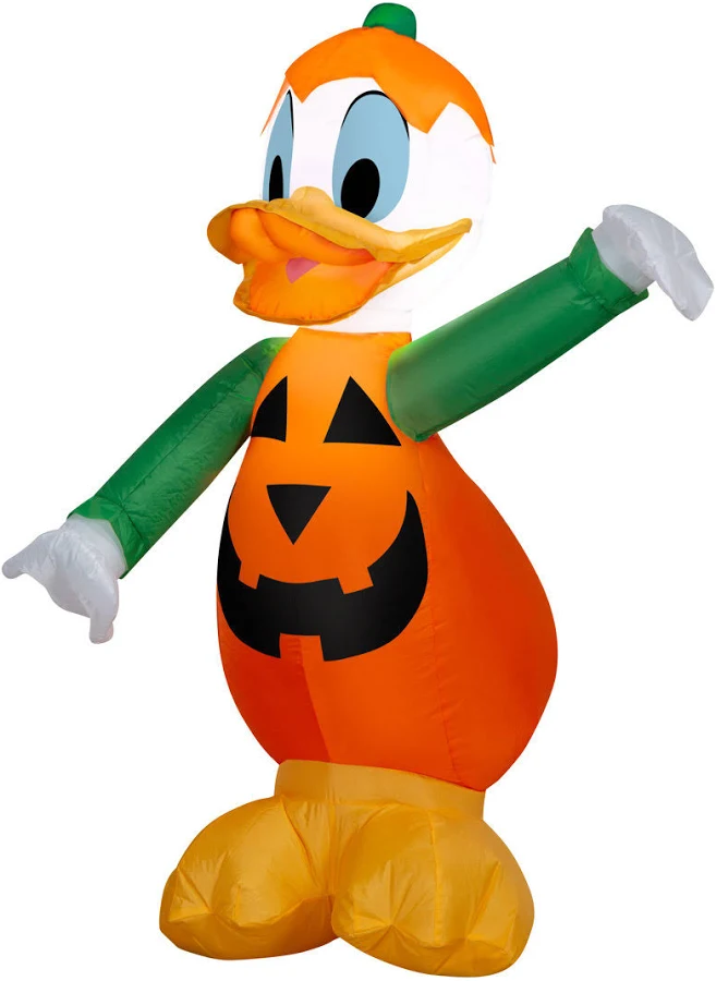 Donald Duck Pumpkin Costume Inflatable Yard 3.5' Foot Decoration Party Prop Sign Halloween