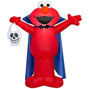 Sesame Street Elmo Vampire Costume Inflatable Yard 3.5' Foot Decoration Party Prop Sign Halloween