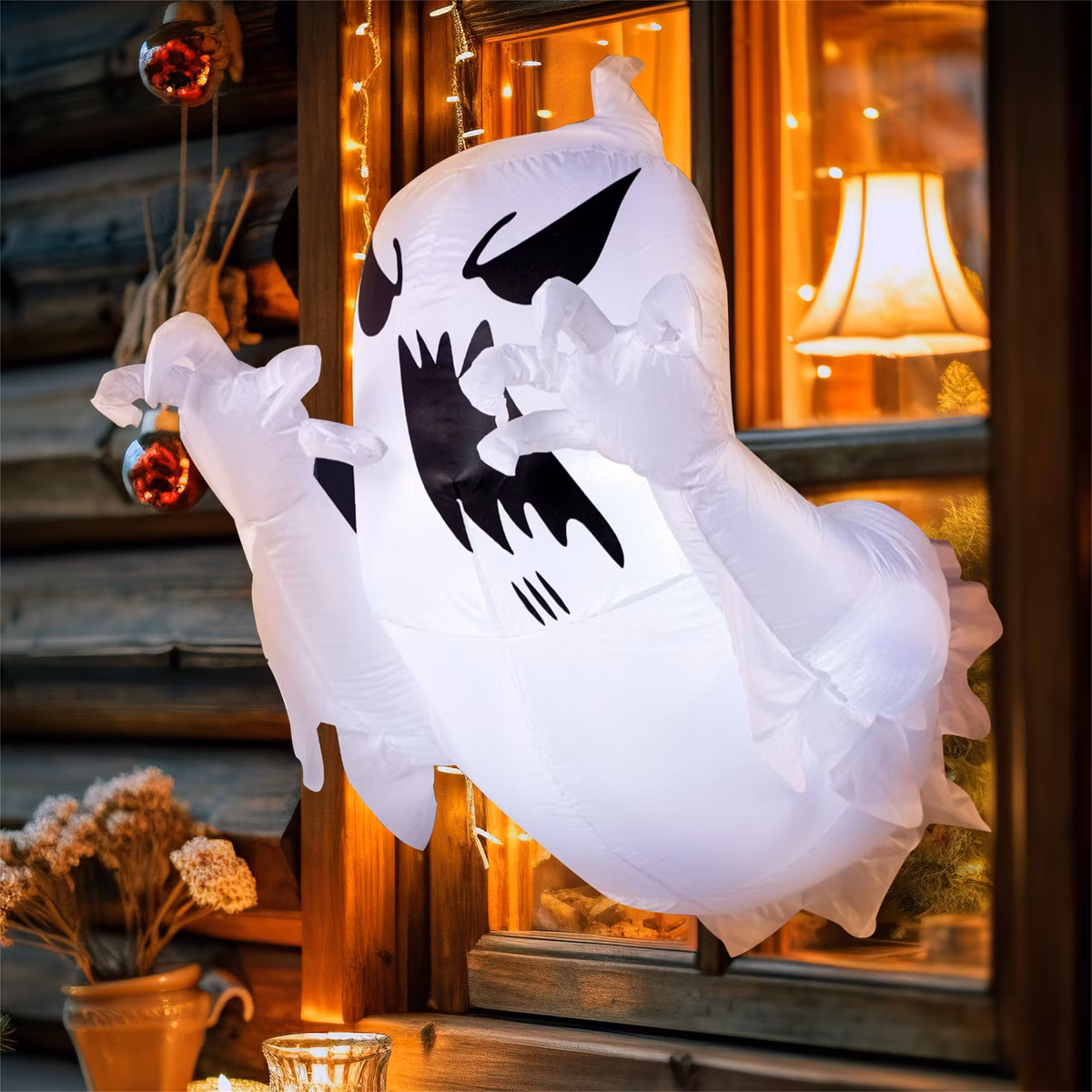 Flying Scary Ghost Inflatable Yard 4.5' Foot Decoration Party Prop Sign Halloween