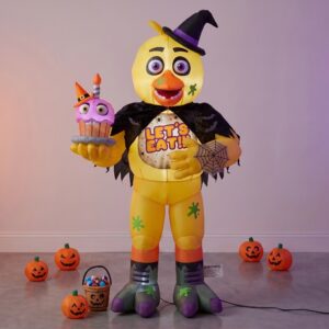 Five Nights at Freddy's FNAF Chica Inflatable Yard 6' Foot Decoration Party Prop Sign Halloween
