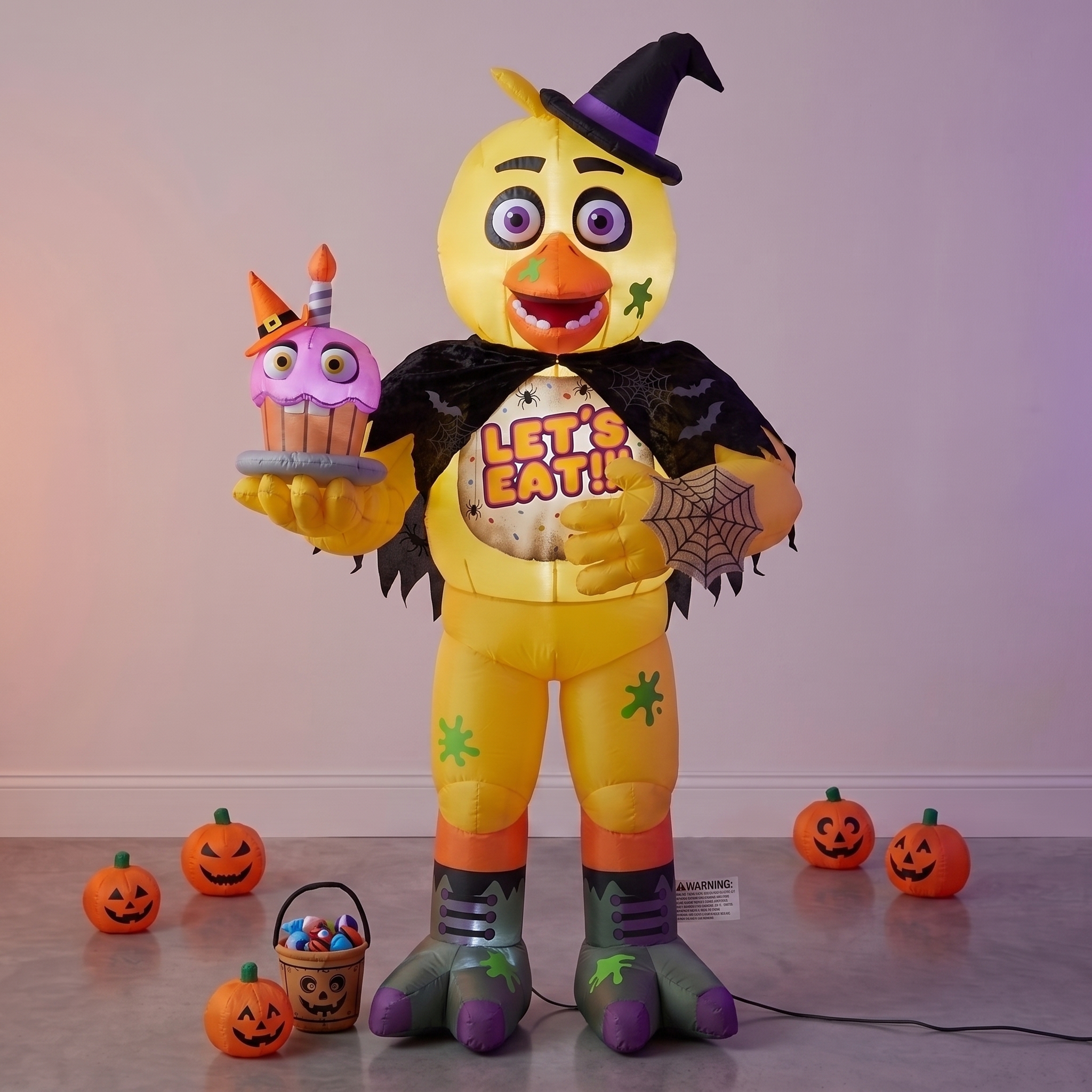 Five Nights at Freddy's FNAF Chica Inflatable Yard 6' Foot Decoration Party Prop Sign Halloween