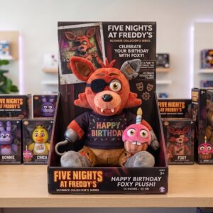 14" Five Nights at Freddy's FNAF Foxy Birthday Themed Plush Plushy Toy in Collector's Display Box Gift Present Keepsake