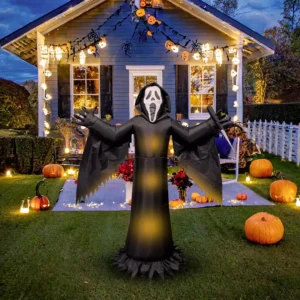 Ghost Face Inflatable Yard 6' Foot Decoration Party Prop Sign Halloween