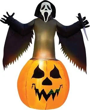 Ghost Face in Pumpkin Inflatable Yard 6' Foot Decoration Party Prop Sign Halloween