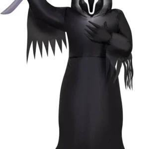 Ghost face with Knife Inflatable Yard 3.5' Foot Decoration Party Prop Sign Halloween