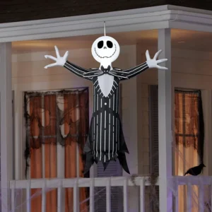 Nightmare before Christmas Hanging Jack Skellington Inflatable Yard 4' Foot Decoration Party Prop Sign Halloween