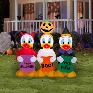 Ducktales Huey Dewey Louey Inflatable Yard 5' Foot Decoration Party Prop Sign Halloween
