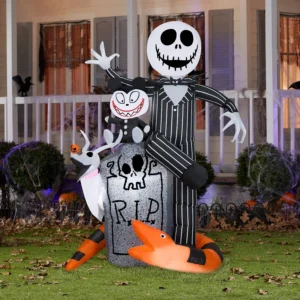Nightmare before Christmas Jack Zero & Friends Inflatable Yard 5.5' Foot Decoration Party Prop Sign Halloween