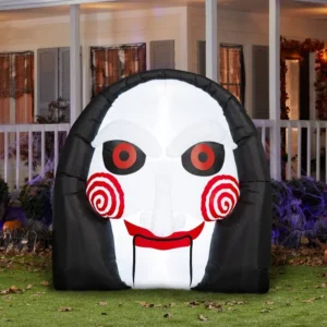Saw movie Jigsaw Inflatable Yard 5' Foot Decoration Party Prop Sign Halloween