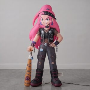 KPop Demon Hunters Huntrix Mira Inflatable Yard 6' Foot Decoration Party Prop Sign Halloween