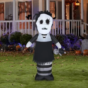 Lifeless Girl with Doll Inflatable Yard 6.5' Foot Decoration Party Prop Sign Halloween