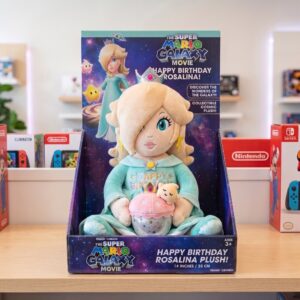 14" Super Mario Galaxy Movie Princess Rosalina Birthday Themed Plush Plushy Toy in Collector's Display Box Gift Present Keepsake