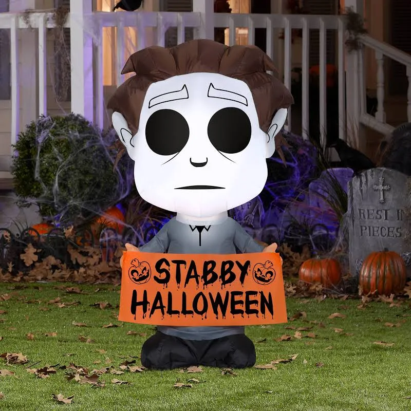 Michael Myers Inflatable Yard 3.5' Foot Decoration Party Prop Sign Halloween