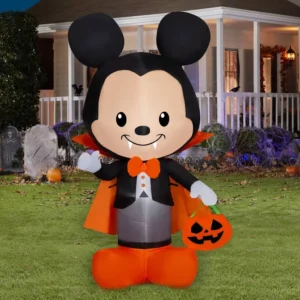 Cute Mickey Mouse vampire Costume Inflatable Yard 5.5' Foot Decoration Party Prop Sign Halloween