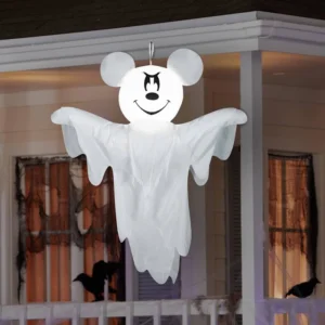 Mickey Mouse hanging Ghost Inflatable Yard 4' Foot Decoration Party Prop Sign Halloween
