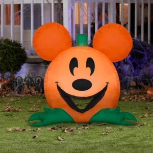 Mickey Mouse Cute Jack o Lantern Inflatable Yard 3' Foot Decoration Party Prop Sign Halloween