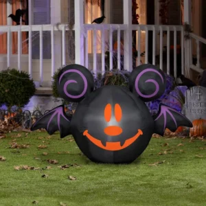 Mickey Mouse Bat Jack o Lantern Inflatable Yard 3' Foot Decoration Party Prop Sign Halloween