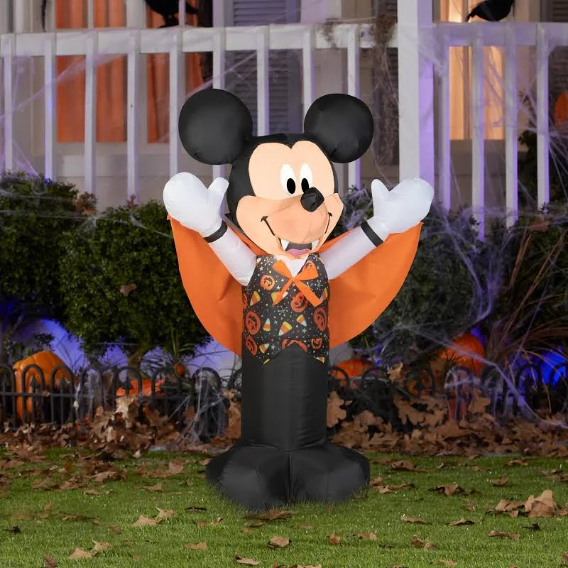 Mickey Mouse Vampire Costume Inflatable Yard 3.5' Foot Decoration Party Prop Sign Halloween