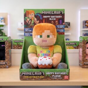 14" Minecraft Alex Birthday Themed Plush Plushy Toy in Collector's Display Box Gift Present Keepsake