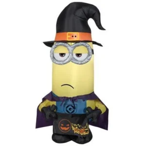 Minions Kevin Witch Costume Inflatable Yard 4' Foot Decoration Party Prop Sign Halloween